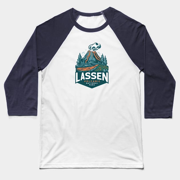 Lassen Volcanic National Park California Baseball T-Shirt by Perspektiva